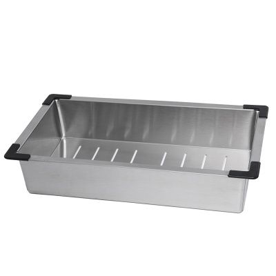 Коландер для кухонной мойки, нержавеющая сталь, сатин WISENT W30470