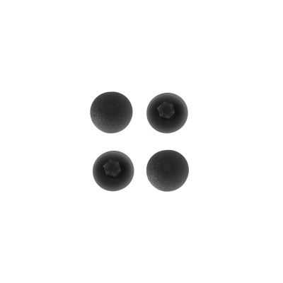 Заглушка пластик к конфирматам чёрный, 01, упак.-40шт., PL 39256