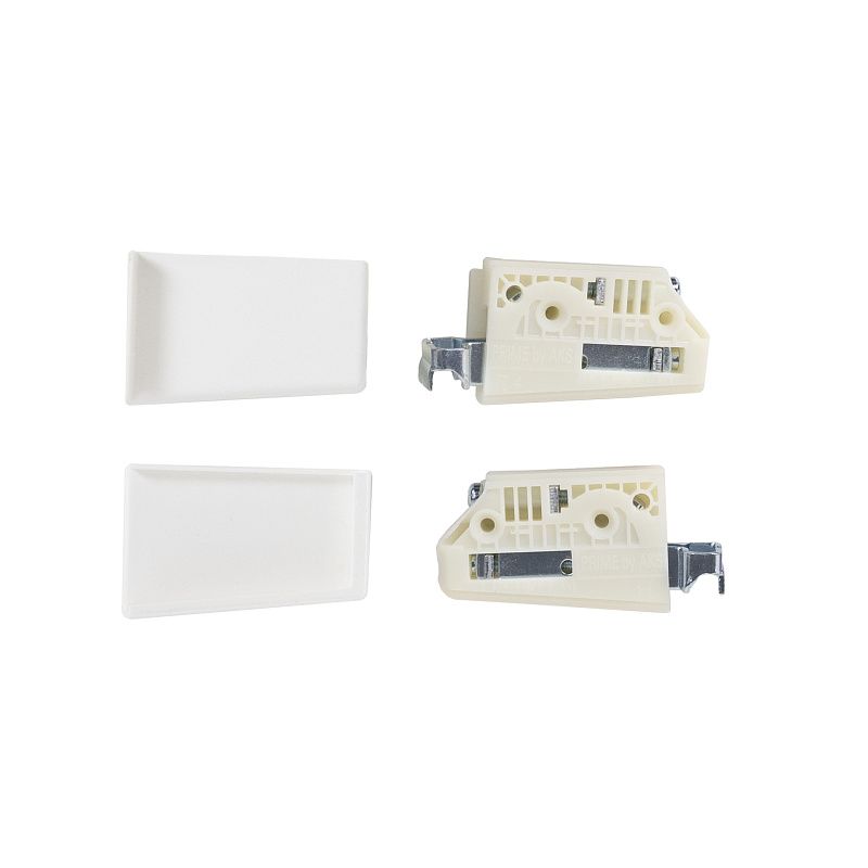 Навес кухонный регулируемый ABS левый+правый + белые заглушки PRIME by AKS 123813