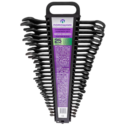 Набор ключей комбинированных 6-32 мм 25 пр Помощник 5261MP Black