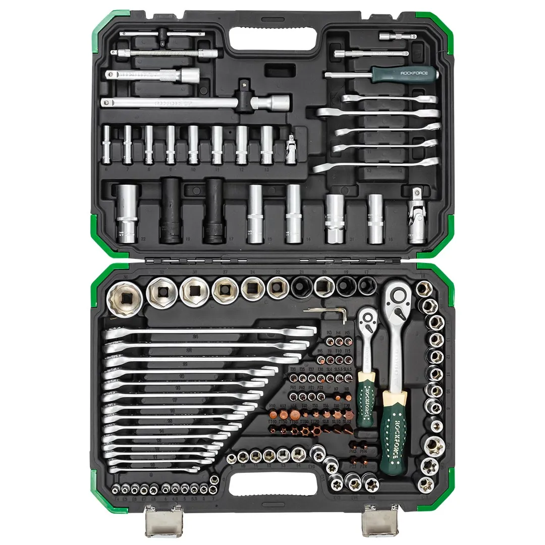 Набор инструментов 125+6 пр. 1/4''&1/2'' 6-гр RockForce RF-41252-5 Premium