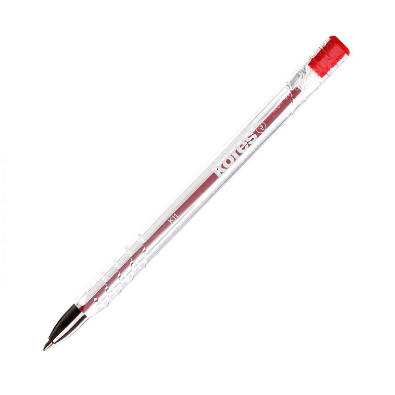 Ручка шариковая "K11", 0.7 мм, прозрачный, стерж. синий