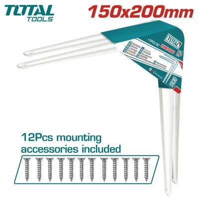 Набор полочных кронштейнов 15х20 см TOTAL TSB10608