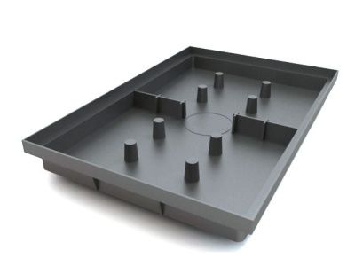 Придверный поддон 600х400 мм, черный, ecoteck ДИ 02605000