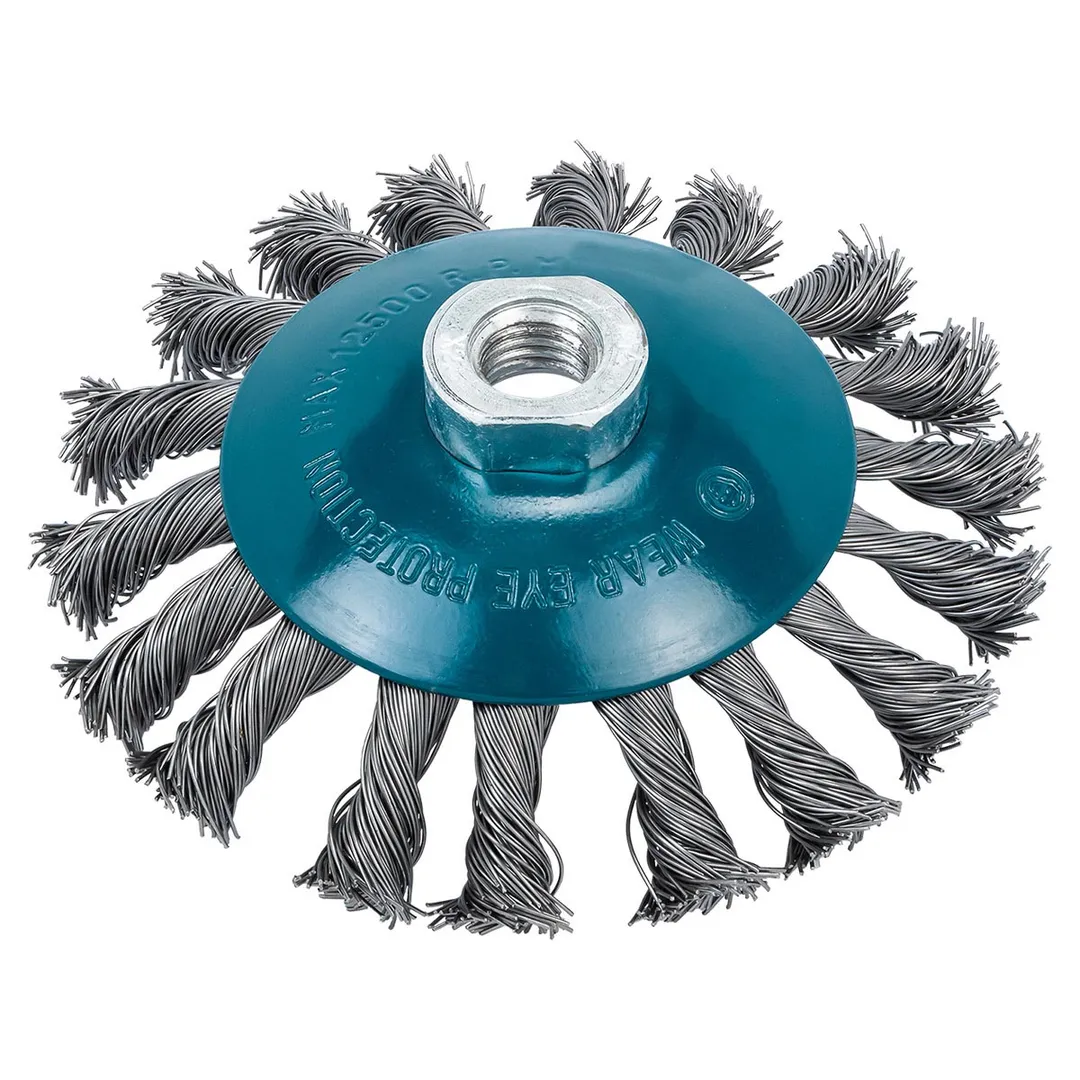 Кордщетка дисковая ''получаша''стальная витая для УШМ 115 мм Forsage F-BWD145