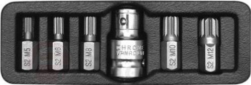 Набор бит 10 мм Spline M5-M12 L30 мм 6 пр. S2 HRC58-62 Yato YT-0414