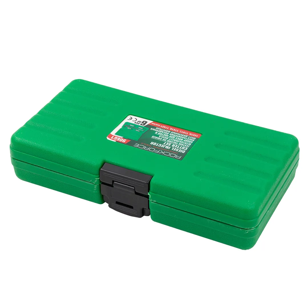 Набор фрез для чистки и восстановления посадочных мест дизельных форсунок 6 пр 15х19, 17х17, 17х19, 17х21 мм RockForce RF-906G1