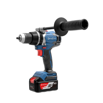 Аккумуляторная дрель-шуруповерт DongCheng DCJZ03-13 (TYPE EM), 20 В, 120 Нм, 2 АКБ, 4 Ач, З/У 4А