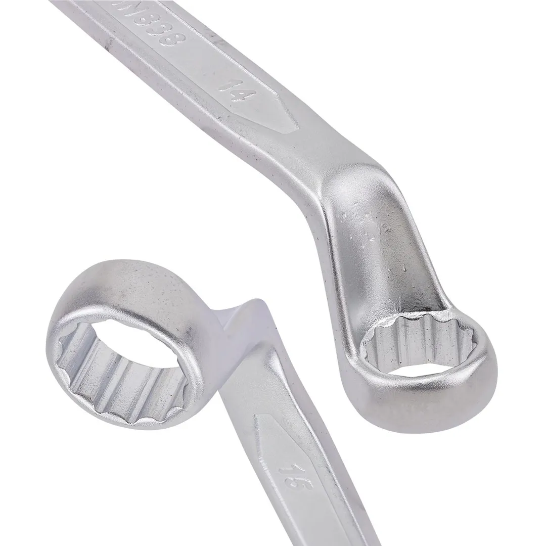 Набор накидных ключей, отогнутых на 75° 6х7-16х17 мм 6 пр ForceKraft FK-50610P