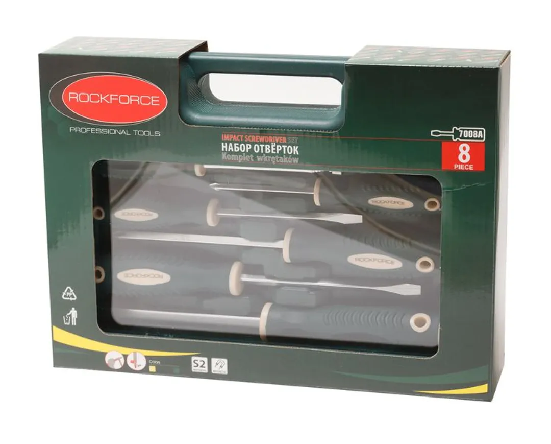 Набор отверток магнитных ''Profi'' 8 пр. RockForce RF-7008A