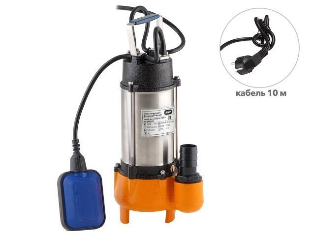 Насос погружной фекальный Marvel 800 FE 250/10, 370 Вт, 12000 л/ч, 10,2 м A&P AP02A05