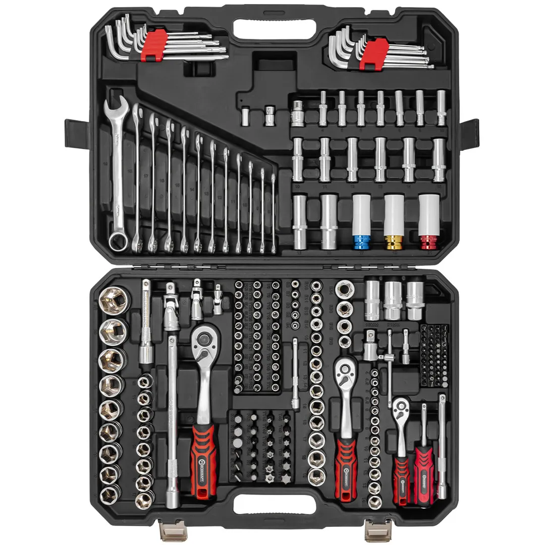 Набор инструментов 222 пр 1/4''&3/8''&1/2'' 6-гр ForceKraft FK-42222-5