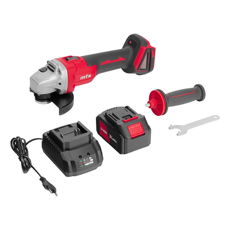 Машина шлифовальная угловая аккумуляторная бесщет. AGB-BL-20-125, Li-Ion, 20 В MTX 27080