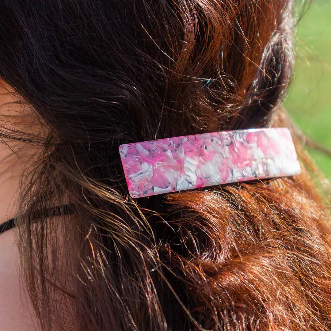 Заколка-автомат для волос (для взрослых) (декор.элемент 105мм, фиксатор 85мм)