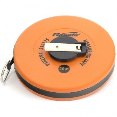 Рулетка геодезическая, лента ПВХ, закрытый круглый корпус Sparta