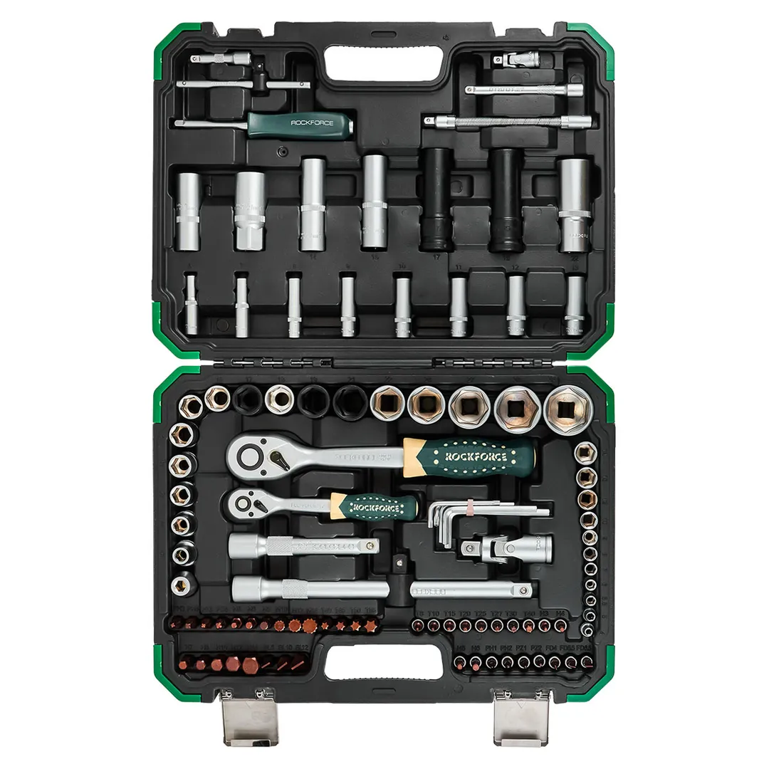 Набор инструментов 94+6 пр 1/4''&1/2'' 6-гр RockForce RF-4941-5 GOLD