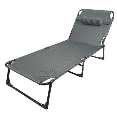 Шезлонг складной, черный ISMA ISMA-FG-HY-8009BL