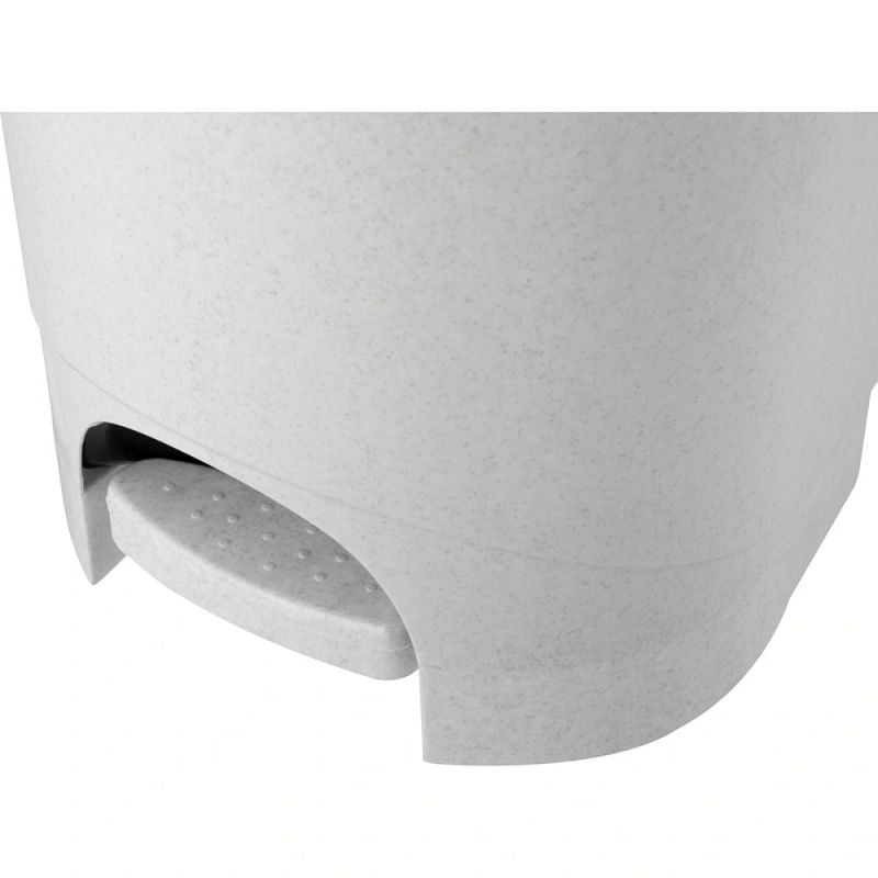 Урна для мусора IDEA 19л, пластик, с педалью, мрамор