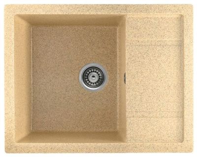 Мойка кухонная из мраморной крошки, песок, B19-21 Gerhans