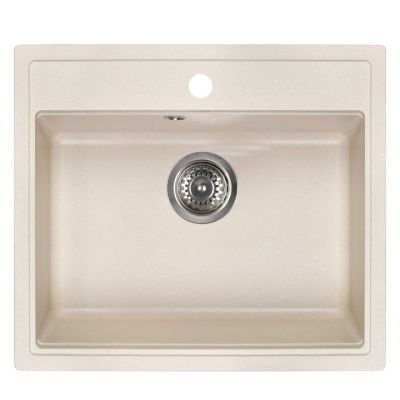 Мойка кухонная из мраморной крошки, cream, Wisent W600-30