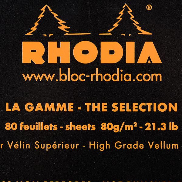 Блокнот "Rhodia", A4, 80 листов, клетка, черный