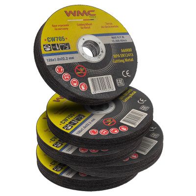Круг отрезной 125x1.0x22.2 мм, 50 шт WMC TOOLS WMC-CW705(50 шт к-т)