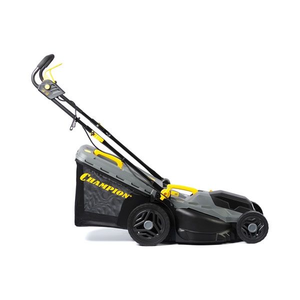 Газонокосилка электрическая, 1,8 кВт, пласт.+ткань травосб. 52л, ширина 430мм, 30-75мм CHAMPION EM4318