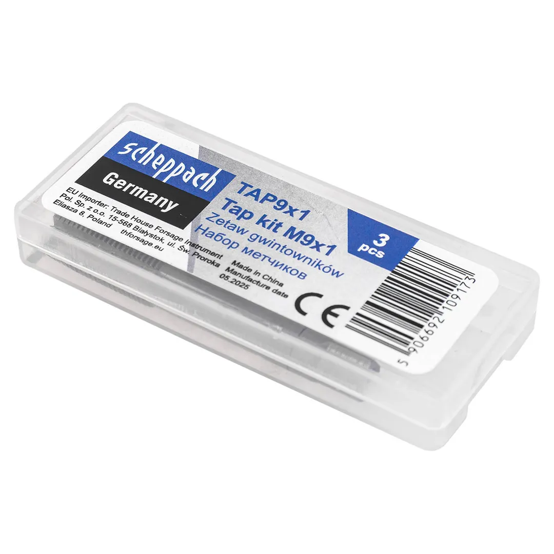 Метчик M9x1 3шт Scheppach Sch-TAP9x1