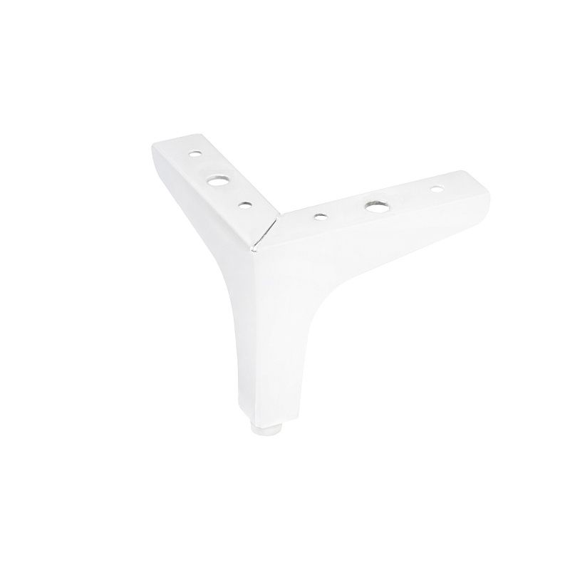 Опора мебельная мет. h100 угловая белый AKS 117404