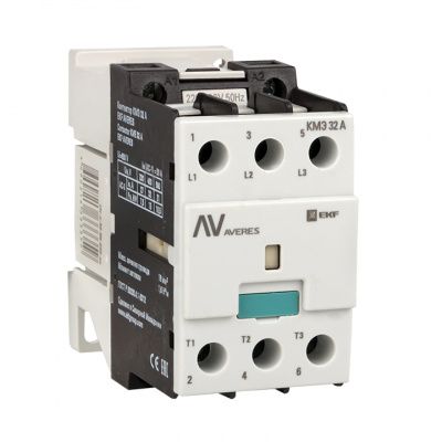 Контактор КМЭ 32А 400В АС EKF AVERES ctr-s-32-00-400-av