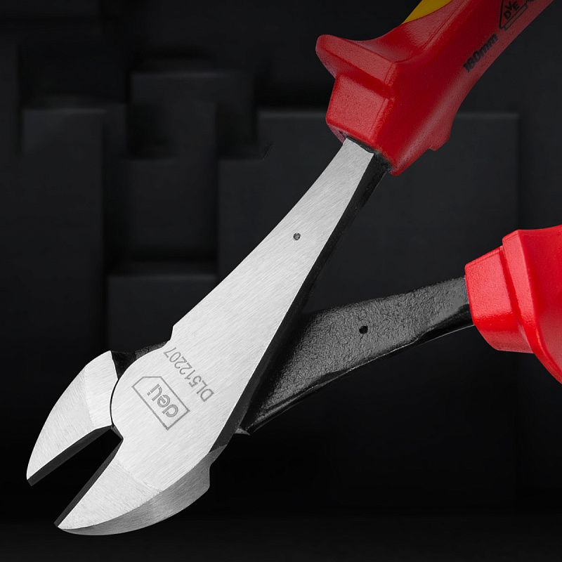 Бокорезы "Deli", 180 мм, красный, желтый