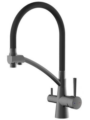 Смеситель для кухни, Lt D35, серия LUX графит AV Engineering AVLUX4-A49ST