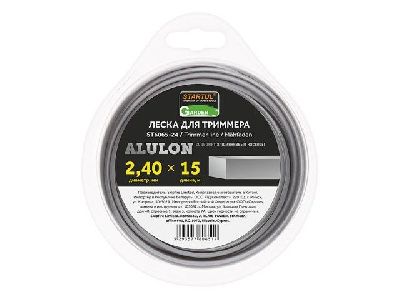 Леска для триммера Ø2,4мм х 15 м, квадратного сечения, ALULON Startul Garden ST6065-24