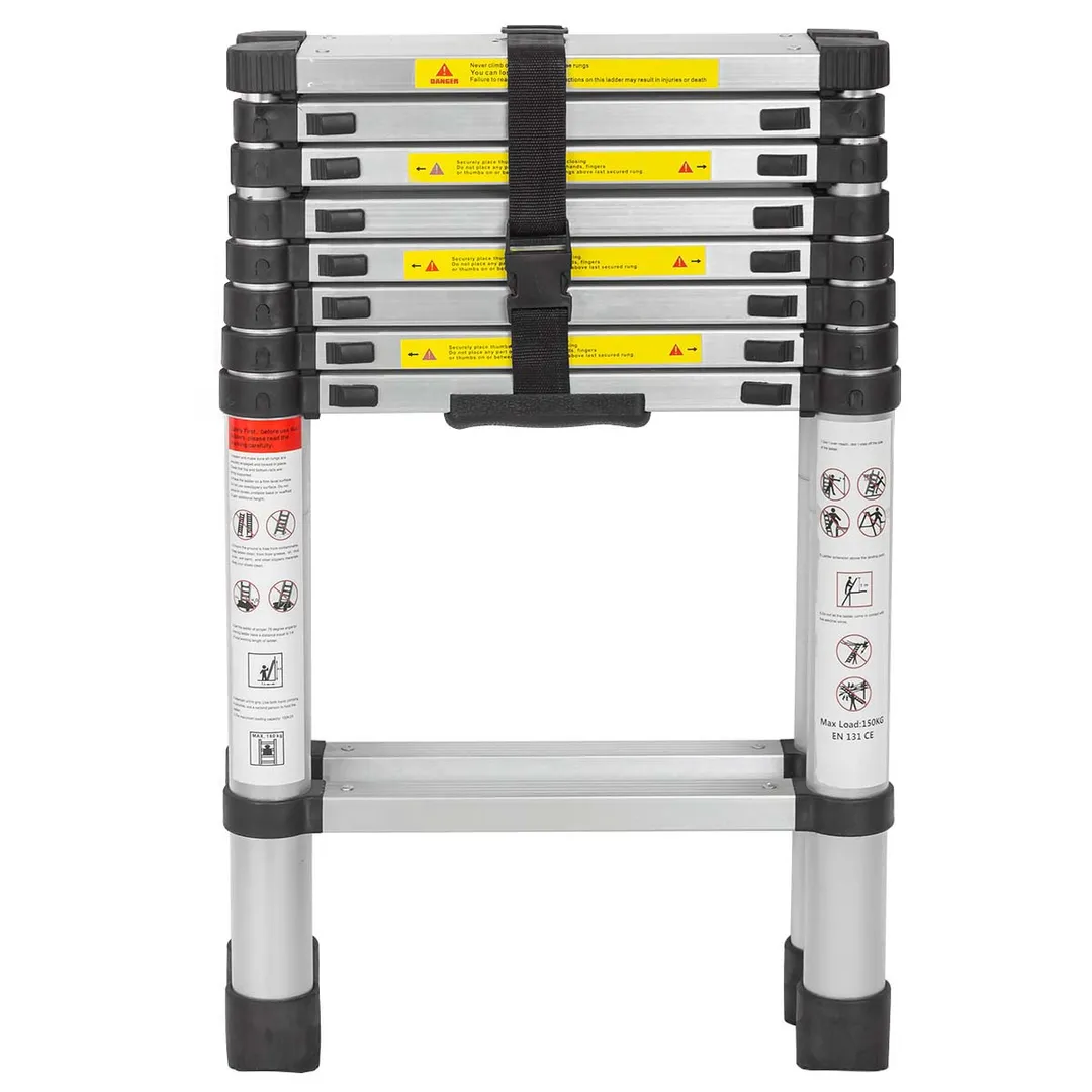 Стремянка телескопическая алюм. бытовая 2.6 м, 9+9 ступ. Forsage F-UP260-2