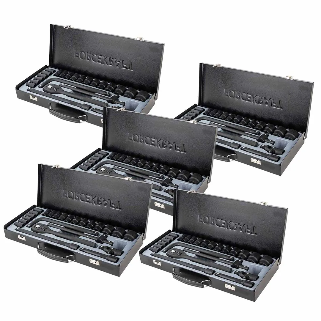Набор инструментов 24 пр. 1/2'' 6-гр. 8-32 мм, 5 к-тов ForceKraft FK-4245B-5MPB 5 K-T