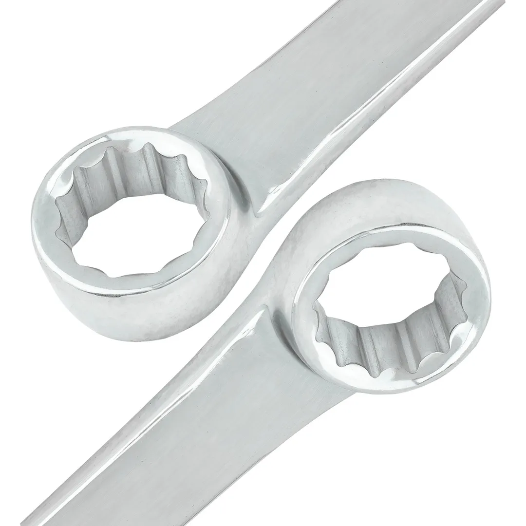 Набор накидных экстра длинны ключей 8x10-19x21 мм 6 пр RockForce RF-50622P