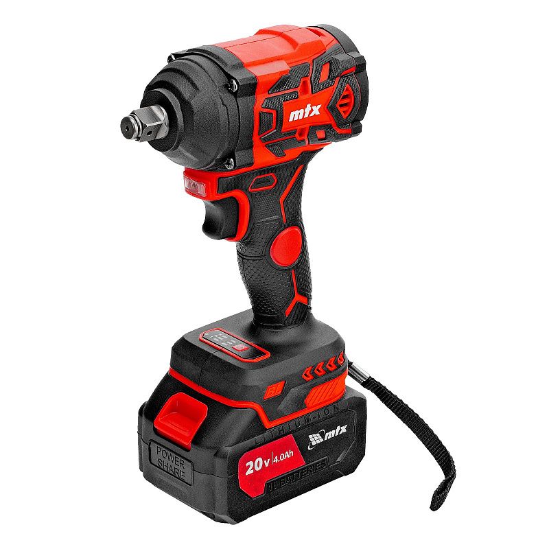 Гайковерт ударный аккумуляторный бесщет. CIWU-BL-20-600, Li-Ion, 20 В MTX 26585