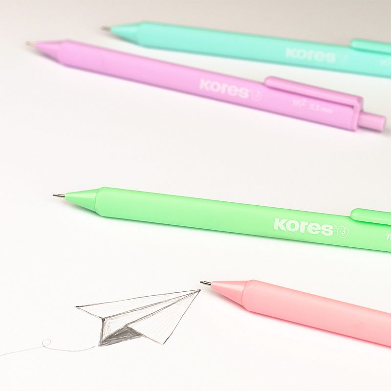 Карандаш автоматический Kores "М2", 0.5 мм, ассорти