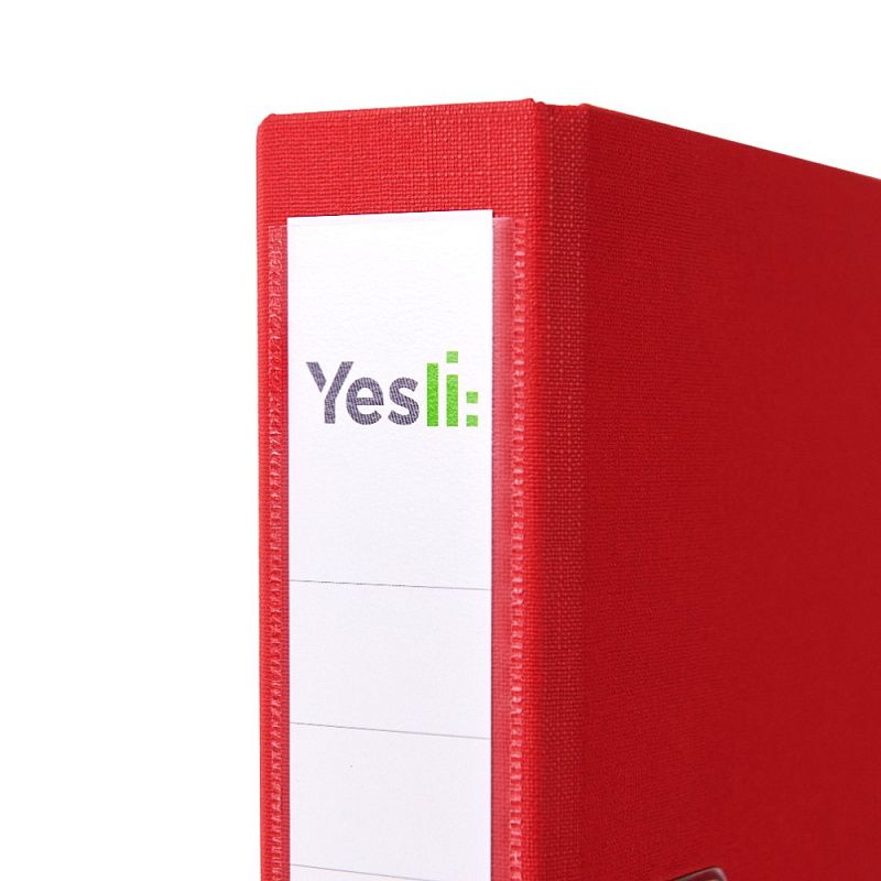 Папка-регистратор "Yesli:", А4,  50 мм, ПВХ, красный