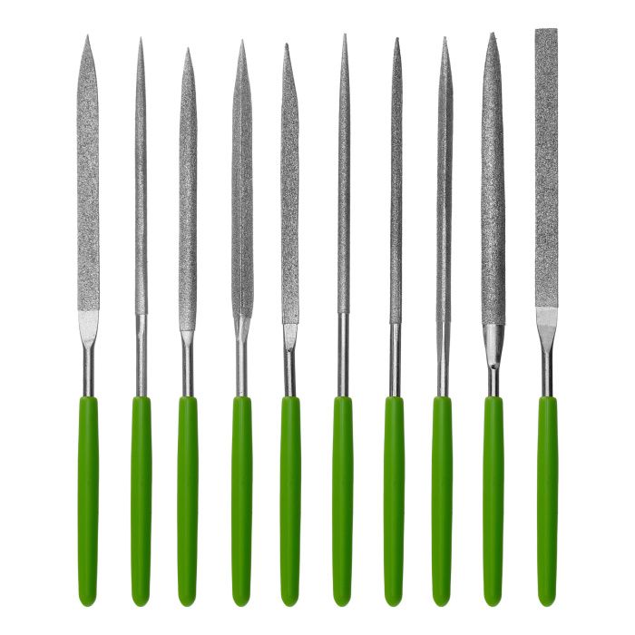 Набор надфилей алмазных 140 х 70 х 3 мм, 10 шт. Сибртех 158357