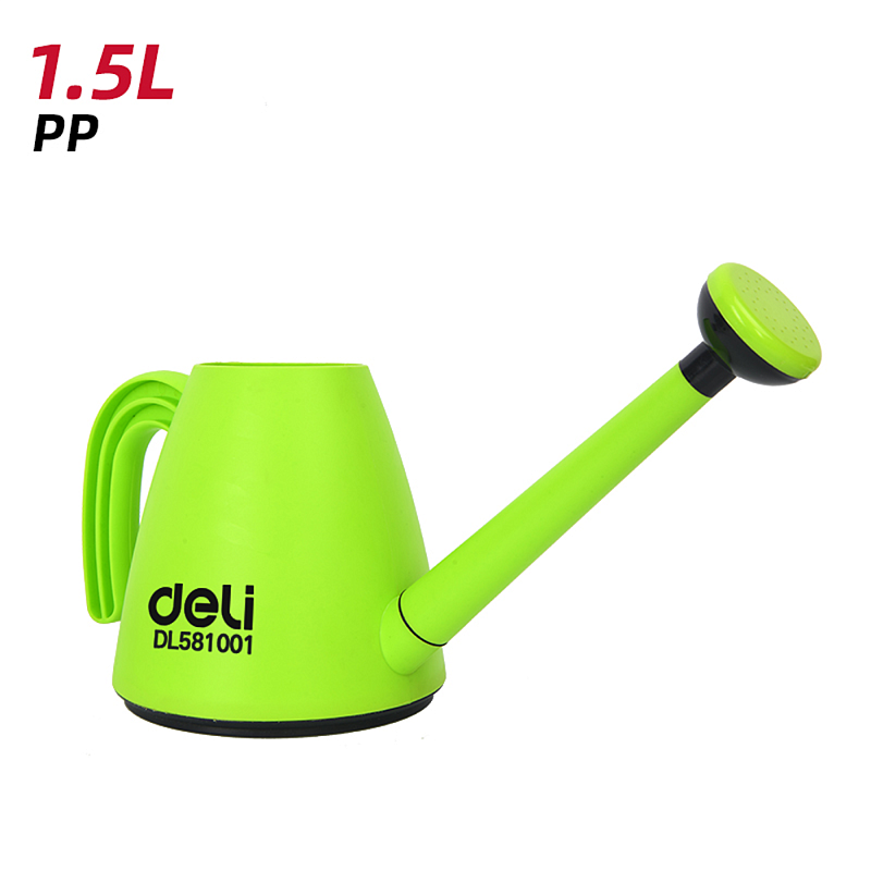 Лейка Deli GS EDL581001, пластмассовая, 1,5 л, зеленая