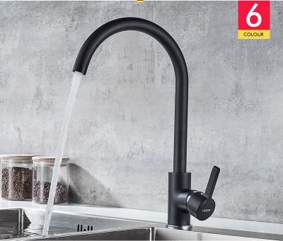 Смеситель для кухни, латунь, черный Ledeme L4299B