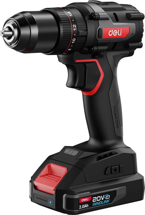 Аккумуляторная дрель-шуруповерт Deli RS DE-CZ20-1D2 20 В, 70 Нм, 2 АКБ, 2 Ач, сумка