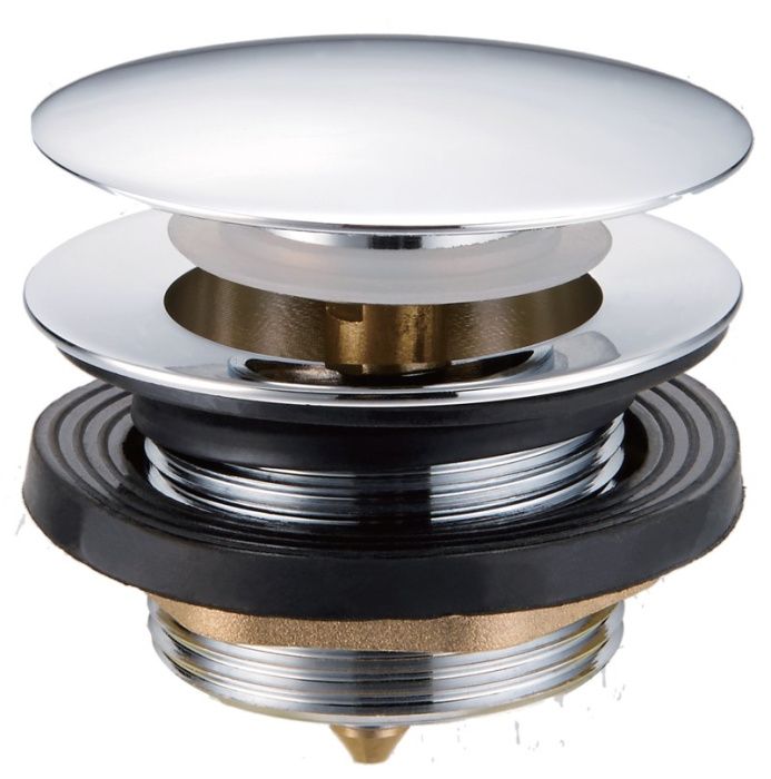 Донный клапан (выпуск) для душевого поддона click/clack 1 1/2", латунь, хром TIM BAR0404B