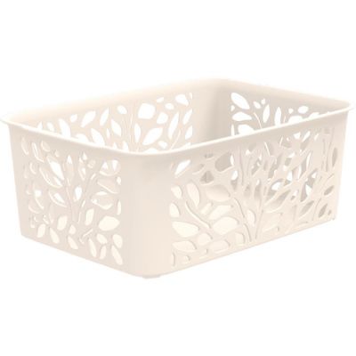 Корзина Leaves 4л 258×186×100мм (молочный) Полимербыт 4344800