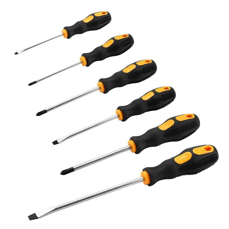 Набор отверток с эргономичными рукоятками SL, PH 6 пр DKSS06 DEKO 085-1081