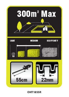 ONE + / Кусторез OHT1855R (без батареи) RYOBI 5133002161