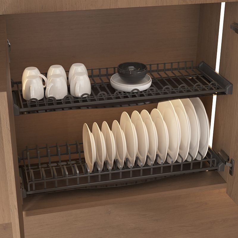 Сушка для посуды 700 FOCUS, графит PRIME by AKS 112528