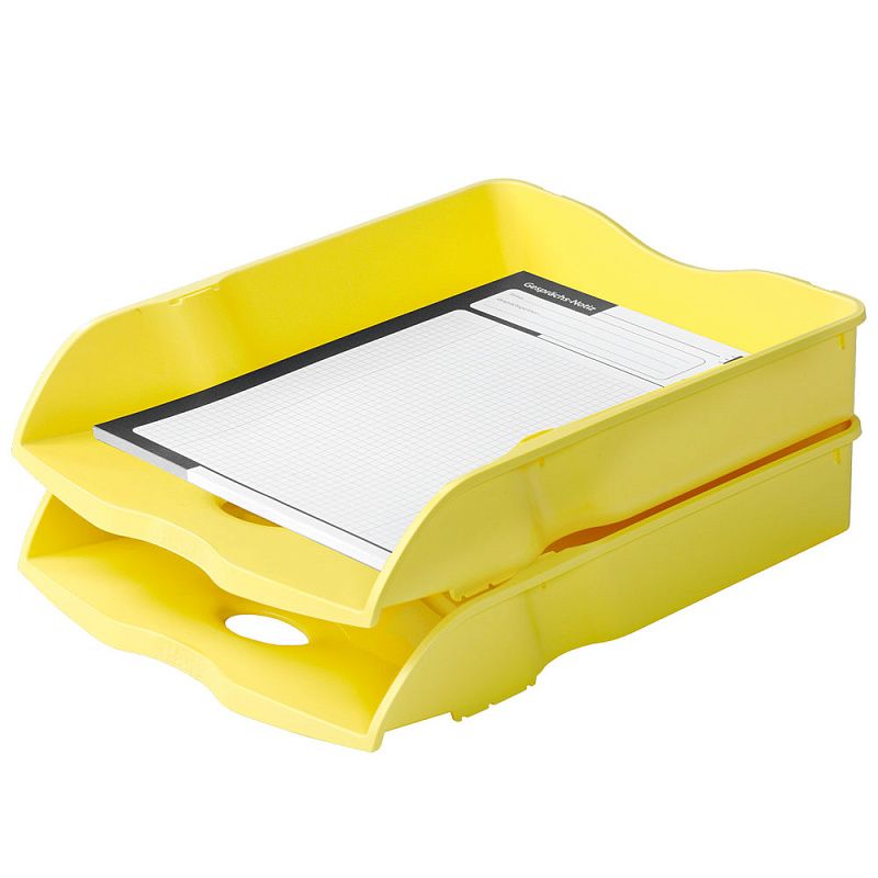 Модуль для бумаг горизонтальный "Re-Loop", желтый