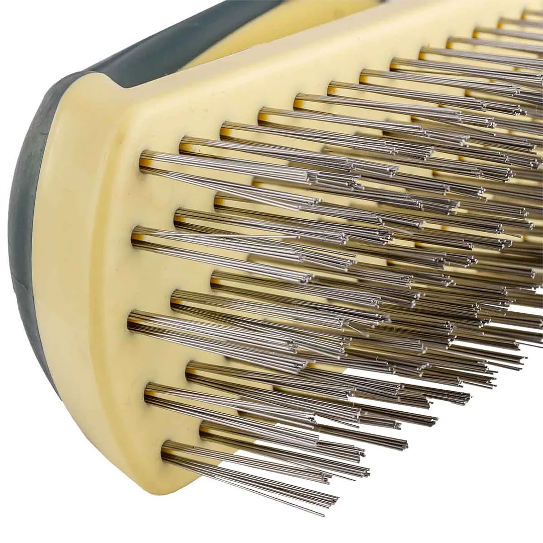 Щетка по металлу ручная с прорезиненной рукояткой RockForce RF-340125228